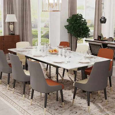 $895.91 • Buy 10-seat High Appearance Extendable Dining Table Sintered Stone 180cm Rectangular