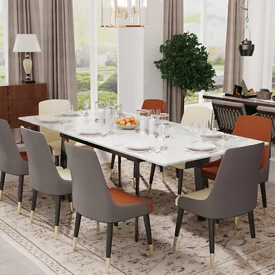 10-seat High Appearance Extendable Dining Table Sintered Stone 180cm Rectangular • $849.91