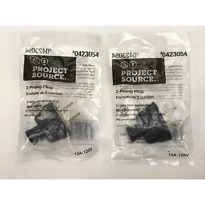 Lot Of 2 Project Source 2-Prong Plugs 0423054 • $8