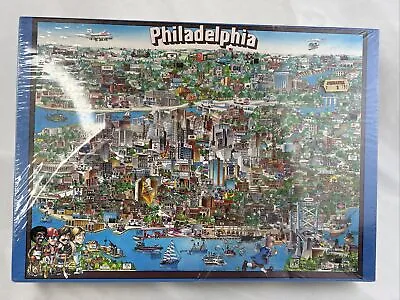 VTG 1985 PHILADELPHIA City Character Jigsaw Puzzle 504 Buffalo Games Don Scott • $15.59
