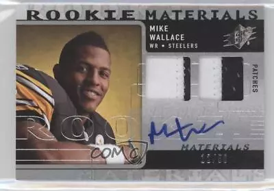 2009 SPx Materials /50 Mike Wallace #RM-MW RPA Rookie Patch Auto RC • $25.84
