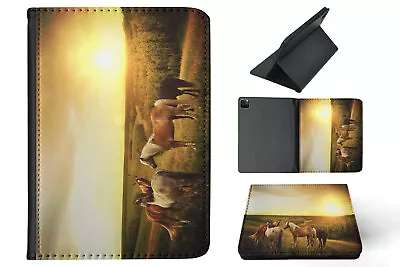 Case Cover For Apple Ipad|horses On The Field By Sunset • $44.95