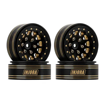 INJORA 68g 1.3  Brass Beadlock Wheel Rims For 1/24 1/18 RC Crawler Car Upgrades • $29.99