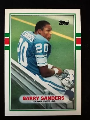 1989 Topps Football Barry Sanders Rookie Card Rc Goat Hof Detroit Lions Rare  • $18.50