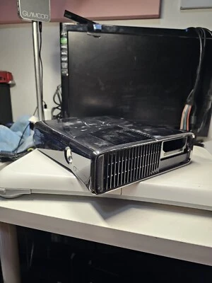 $25 • Buy Xbox 360 S Slim Black Console Only Model 1439 For Parts Or Repair  RED RING