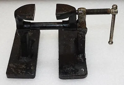 $19.95 • Buy Vintage Small Handmade Mini 1.5  Jaw Blacksmith Jeweler's Iron Table Vise