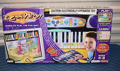 Fisher Price I Can Play Piano Electronic TV Plug & Play Keyboard W/ Games ~C2 • $134.87