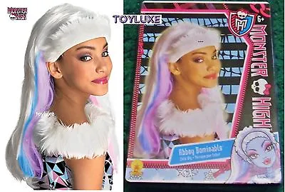 Monster High ABBEY BOMINABLE Fashion Dress Up CHILD WIG Halloween Costume Hair ! • $17.95