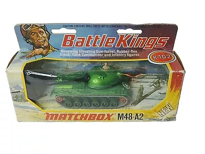 Lesney Matchbox Battle Kings K-102 M48-A2 Tank • $45