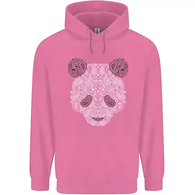 Paisley Panda Bear Mens 80% Cotton Hoodie • £19.99