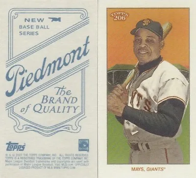 2023 Topps T206 High Series Piedmont Back Parallel Willie Mays SF Giants • $3.99