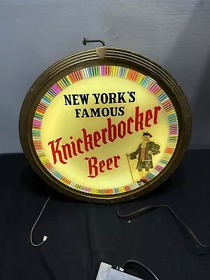 1950s Vintage Rare Knickerbocker Beer Motion Lighted Sign • $850