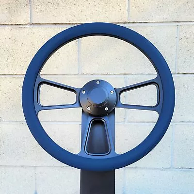 14  Royal Blue Billet Half Wrap Steering Wheel Wrap For Chevy Muscle C10 Ford • $124.33