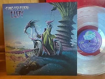 Eloy Time To Turn NM ORIG UK CLEAR VINYL TEXTURED COVER Krautrock Prog Psych • $129.99