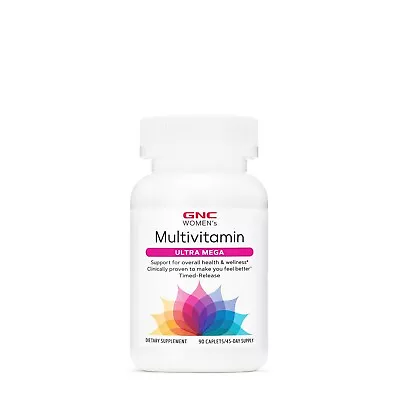 GNC Women's Multivitamin Ultra Mega Caplets - 90 Count • $15.17