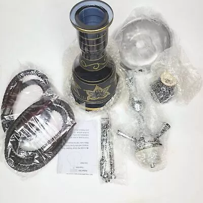 Hookah Set Convertible Series18  Complete 2 Hose Majestic Glass Vase Case • $49.96