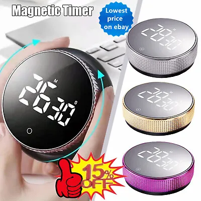 £4.60 • Buy LED Digital Timer Magnetic Yoga Countdown Stopwatch Kitchen Cooking Alarms