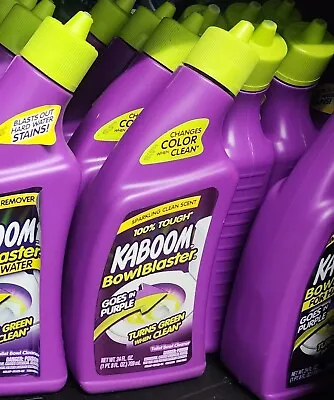 1 KABOOM Bowl Blaster Toilet Cleaner Purple/Green Cling Gel Tough Stain 24oz NEW • $49.97