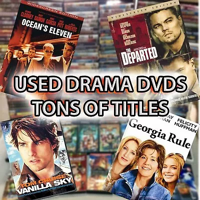 $1.75 • Buy USED DVDs Pick And Choose DRAMA MOVIES Combine Shipping And Bulk Discounts