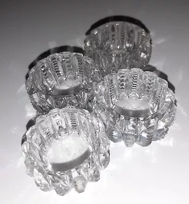 $32.99 • Buy Antique Eapg Duncan & Miller Zipper & Notch 4 Individual Salt Cellars