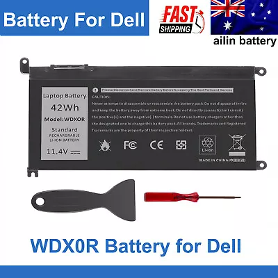 WDX0R Battery For Dell Inspiron 13 5368 5378 5379 7368 7378 P69G P69G001 42Wh • $44.99