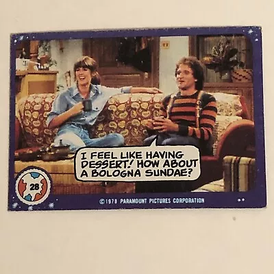 Mork And Mindy Trading Card #28 1978 Robin Williams Pam Dawber • $1.61