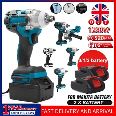 2IN1 Cordless Tool Combo 18V Cordless Impact Wrench + Angle Grinder For Makita • £24.59