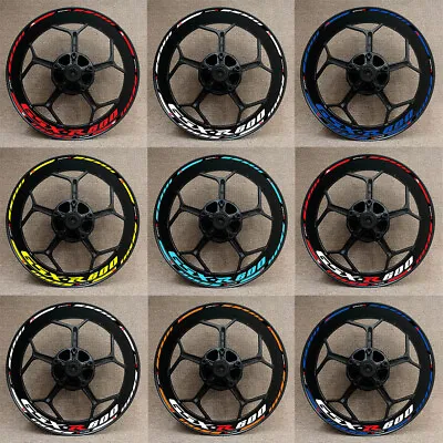 Wheel Hub Rim Decorative Decal Reflective Sticker For Suzuki GSXR600 GSX-R 600 • $16.99