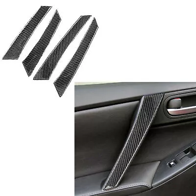 4X Carbon Fiber Interior Door Handle Panel Trim Fits For Mazda 3 Axela 2010-2013 • $24.72