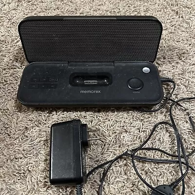 MEMOREX IPOD PORTABLE SPEAKER SYSTEM MODEL Mi3602PBLK WITH POWER CORD TESTED • $14.99