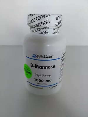 D-Mannose 1500 Mg 500mg Per Capsule 120 Capsules Exp. 1/26 Large Bottle • $17.89