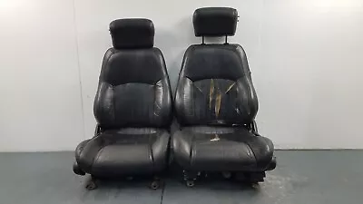 2001 Pontiac Trans Am Black Leather Front Seat Set #7310 O6 • $584.99