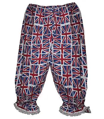 Adults Union Jack Flag Bloomers United Kingdom Great Britain Fancy Dress • £14.95