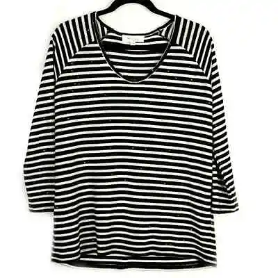 Two By Vince Camino Sequin Striped Top EUC Size Medium  • $23.95