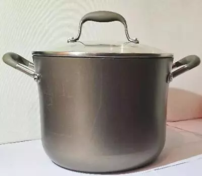 Anolon Stock Pot With Lid 8 Quart Advanced Hard Anodized Nonstick VG+UC • $28.99