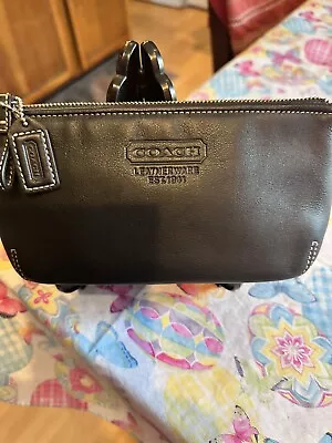 Vintage Coach Leather Small Purse/pouch Black • £32.30