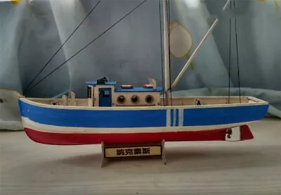 1:66 Hobby Ship Model Kit NAXOX Fishing Boat Wooden Ship Model Kit Sail Boat • $34.99