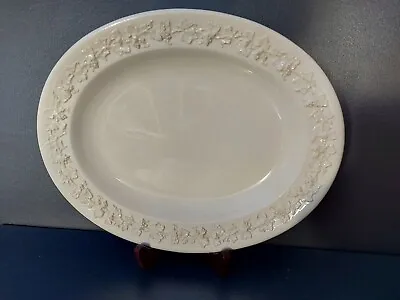 £9 • Buy Antique Wedgwood Embossed QueensWare Oval Serving Plate 32.3x25.9cm Crazed