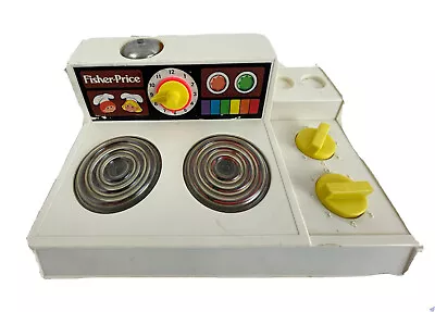 Vtg 1978 Fisher Price #919 Kitchen Set Stove Top Glow Magic Burners • $13.10