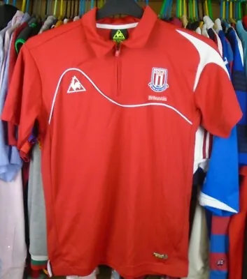 Stoke City Le Coq Sportif Football Soccer Training Polo Shirt Top 13-14 Years • £1.99