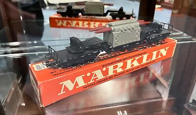 HO Märklin Hobby 4617 Depressed Center Flat Car With Transformer • $32.95