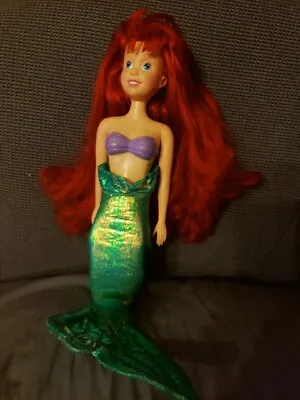 Vintage 90s Tyco Disney Talking Ariel Little Mermaid Pull String Doll • $30