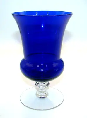Morgantown Glass Ramona Cobalt Ritz Blue Iced Tea Goblet • $20