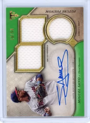 2017 Topps Triple Threads Miguel Sano AUTO RELIC RPA-MS /50 RC TWINS • $9.95