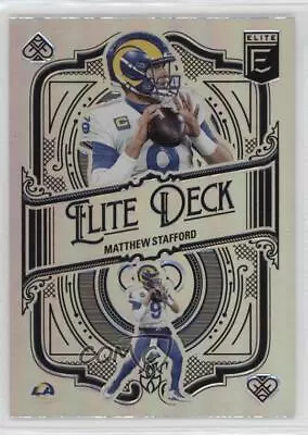 2022 Panini Donruss Elite Elite Deck Matthew Stafford #ED-18 • $1.98