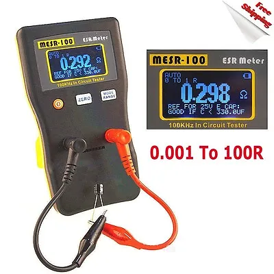 MESR-100 V2 AutoRanging In Circuit ESR Capacitor Tester Meter 0.001 To 100R New • $74.27