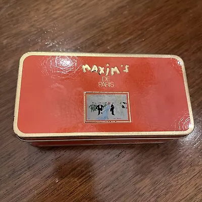 Maxim’s De Paris Les Biscuits Orange Tin • $16