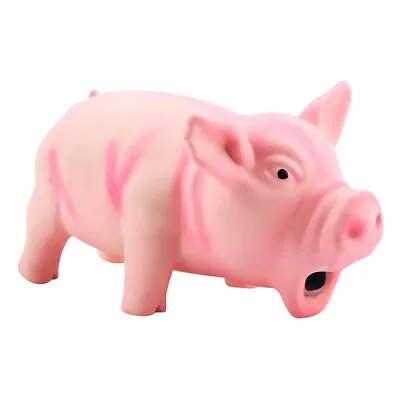 Cute Pig Grunting Squeak Latex Pet Chew Toys For Dog Puppy Toy Pink Ggm • £10.28