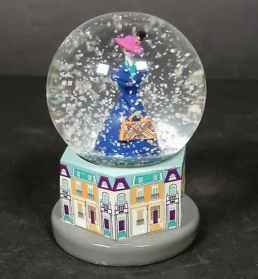 Disney Mary Poppins Snow Globe Modern 2018 Small Skyline Blue Dress Used Primark • $30.95