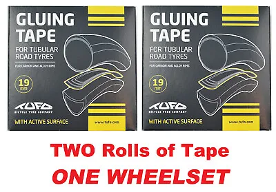 TWO 2024 TUFO Tubular Gluing Glue Tape For Road 700c Tires 19mm For 19-22mm Rims • $26.88